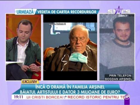 Băiatul lui Arșinel are datorii de 3 milioane de euro
