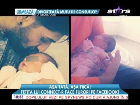 Fetița lui Connect-R, vedetă pe Facebook