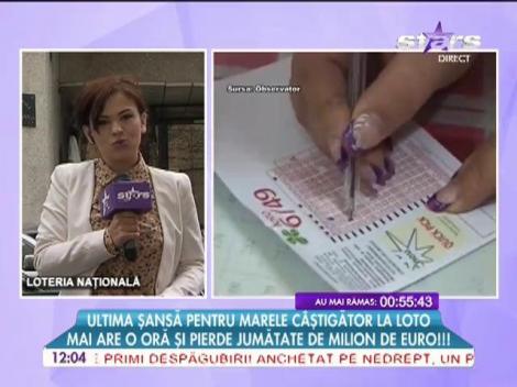 Ultima sansa pentru marele castigator la Loto