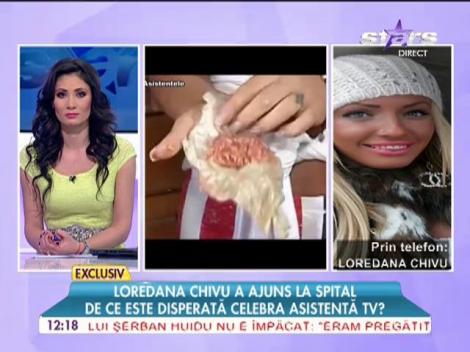 Loredana Chivu a ajuns la spital