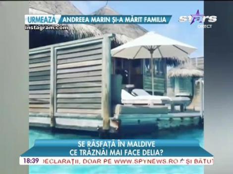 Delia se răsfață în Maldive