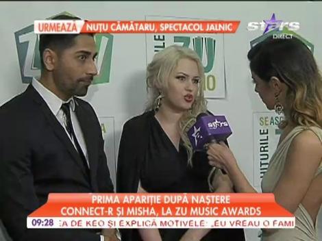 Soţia lui Connect-R, prima apariţie în public după naştere