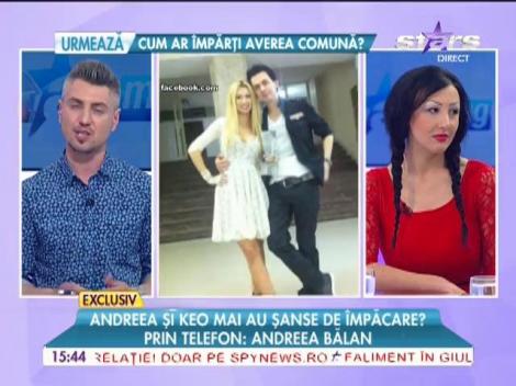 Andreea Bălan: ”Apropiații noștri știau de despărțirea de Keo”