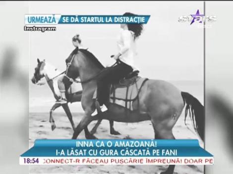 Inna s-a apucat de călărie