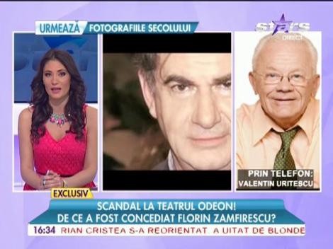 Actorul Florin Zamfirescu, concediat fără nicio avertizare