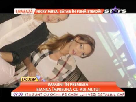 Bianca impreuna cu Adi Mutu