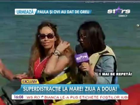 Flore, plimbare cu skijet-ul