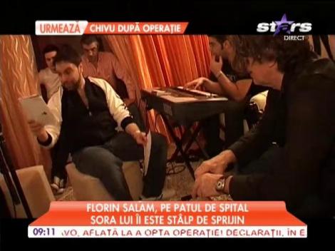 Florin Salam, pe patul de spital