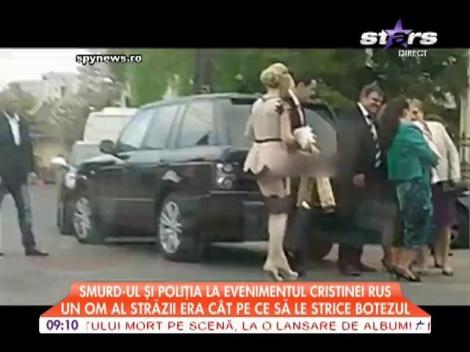 Incident neplăcut la botezul fetiţei Cristinei Rus