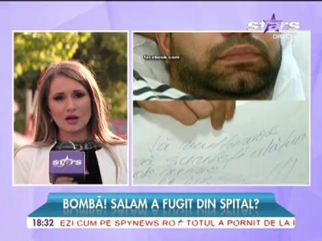 Florin Salam a fugit din spital