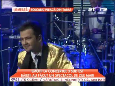Emoții la concertul 3 Sud Est! Băieții au făcut un spectacol de zile mari