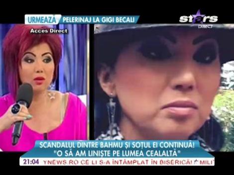 Scandalul dintre Bahmu şi soţul ei continuă