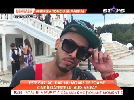 Alex Velea este burlac, dar nu moare de foame