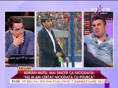 Adrian Mutu: ”Nu m-am certat niciodata cu Pițurcă, iar cu Vica sunt doar prieten”