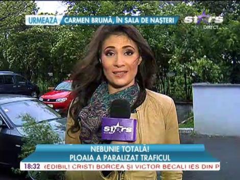 Ploaia a paralizat traficul în Bucureşti