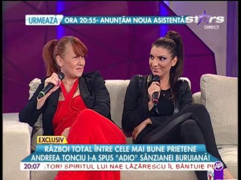 Război total între Andreea Tonciu şi Sânziana Buruiană