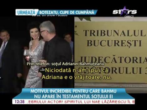 Bahmu nu apare în testamentul soţului ei