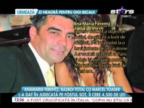 Anamaria Ferentz l-a dar în judecată pe Marcel Toader