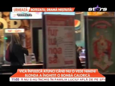 Vica a înghiţit o bombă calorică