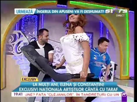 Elena, noua asistentă a emisiunii, trece prin "proba de foc"