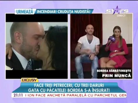 Cătălin Bordea, prima zi de bărbat însurat