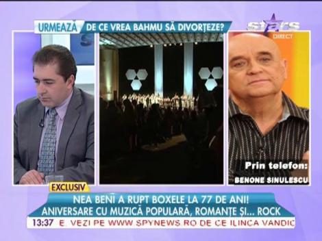 Aniversare de excepţie! Benone Sinulescu a împlinit 77 de ani!