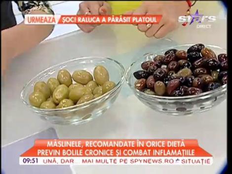 Măslinele, recomandate în orice dietă
