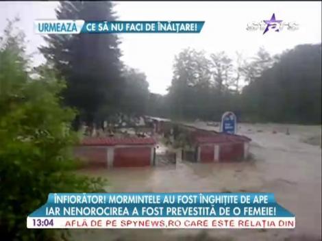 Morminte înghiţite de ape, într-o comună dâmboviţeană