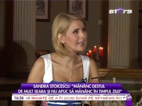 Sandra Stoicescu: ”Nu țin regim, dar încerc să mănânc sănătos”
