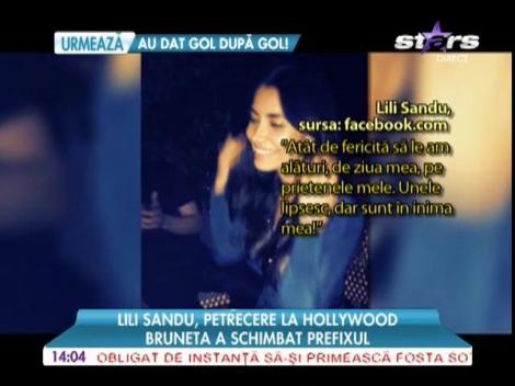 Lili Sandu, petrecere la Hollywood