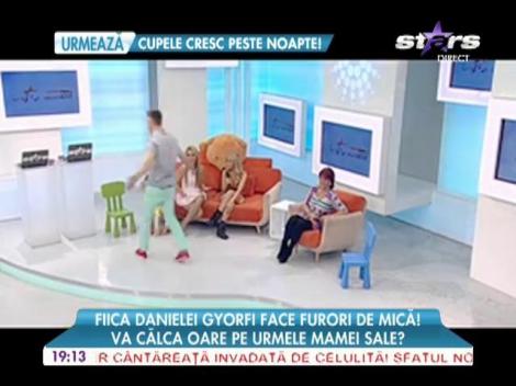 Fiica Danielei Gyorfi face furori de mică