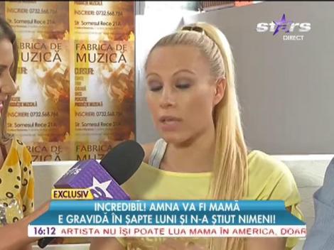 Amna este gravidă în şapte luni