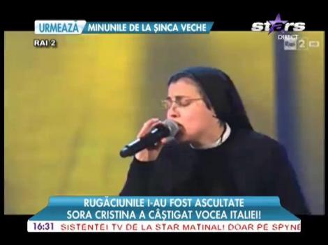 O călugăriţă a câştigat concursul de talente "Vocea Italiei"