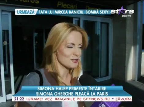 Simona Gherghe merge la Paris să o susţină pe Simona Halep în finală