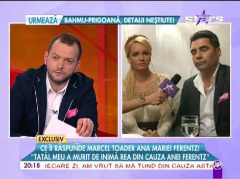 Marcel Toader îi răspunde fostei soţii, Ana Maria Ferentz