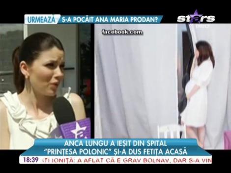 Anca Lungu și-a dus fetița acasă