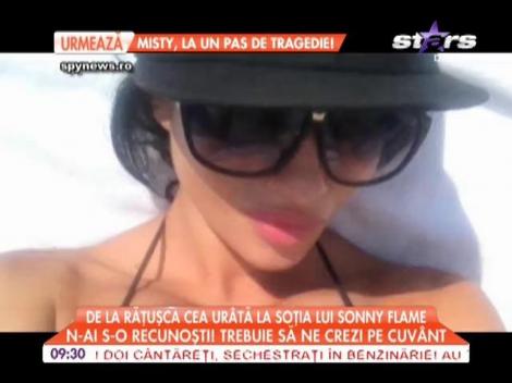 Soţia lui Sony Flame, urâtă în copilărie