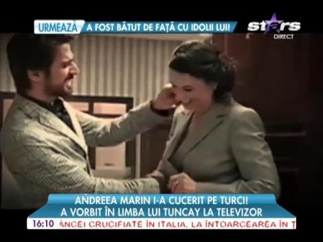 Andreea Marin i-a cucerit pe turci! A vorbit în limba lui Tuncay la televizor!