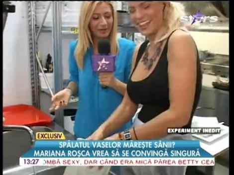 Spălatul vaselor măreşte bustul doamnelor