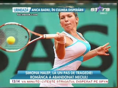 Simona Halep, la un pas de tragedie