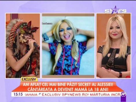 Alessia a devenit mamă la vârsta de 18 ani