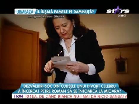 Petre Roman a încercat să se împace cu Mioara!