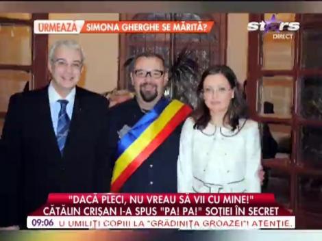 Cătălin Crişan divorţează după 14 ani