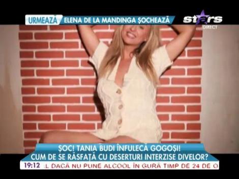 Tania Budi înfulecă gogoși