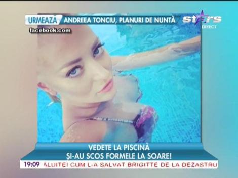 Vedetele și-au scos formele la piscină