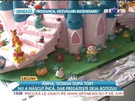 Amna, goană după tortul de botez