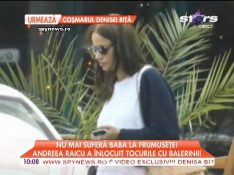 Andreea Raicu a înlocuit tocurile cu balerinii