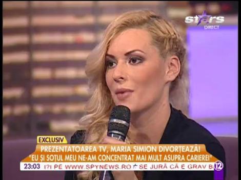Maria Simion divorțează: ”Eu și soțul meu ne-am concentrat mai mult asupra carierei”