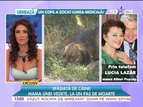 Sfâşiată de câini! Mama unei vedete, la un pas de moarte!