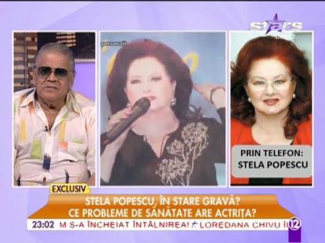 Stela Popescu, după operație: ”Mă simt foarte bine”